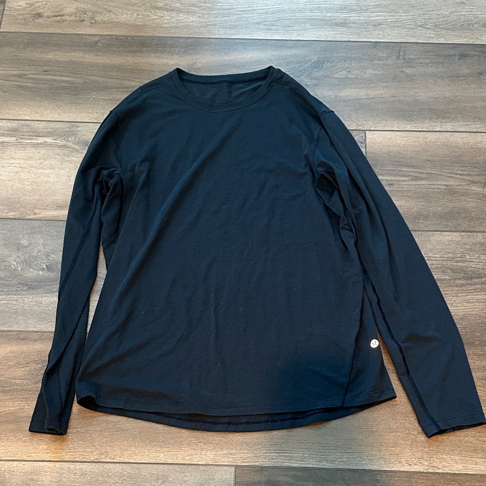 lululemon athletica navy blue Long Sleeve Crewneck